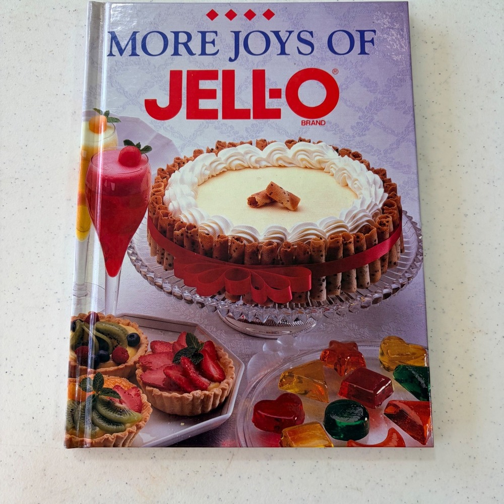 More Joys of Jell-O Brand Hardcover Cookbook 1993 Vintage Dessert Recipes 96 PGs